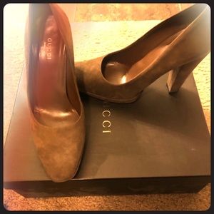 Suede Gucci Heels
